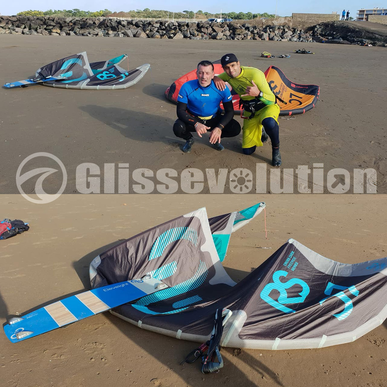 aile et planche kitesurf ELEVEIGHT 