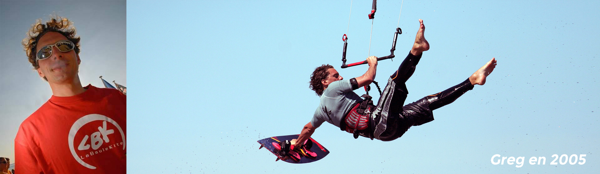 Greg Nicholls fondateur de GlissEvolution en 2005, passionné de kitesurf et planche à voile
