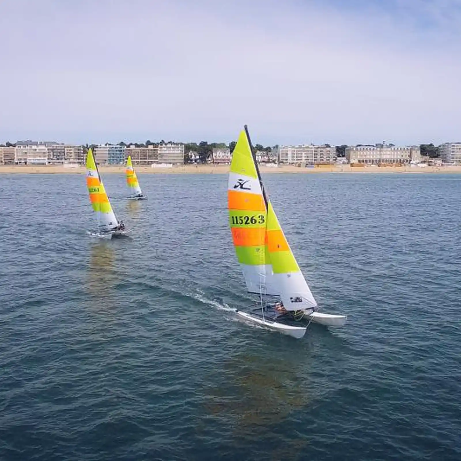Vue aérienne des catamarans Yagga