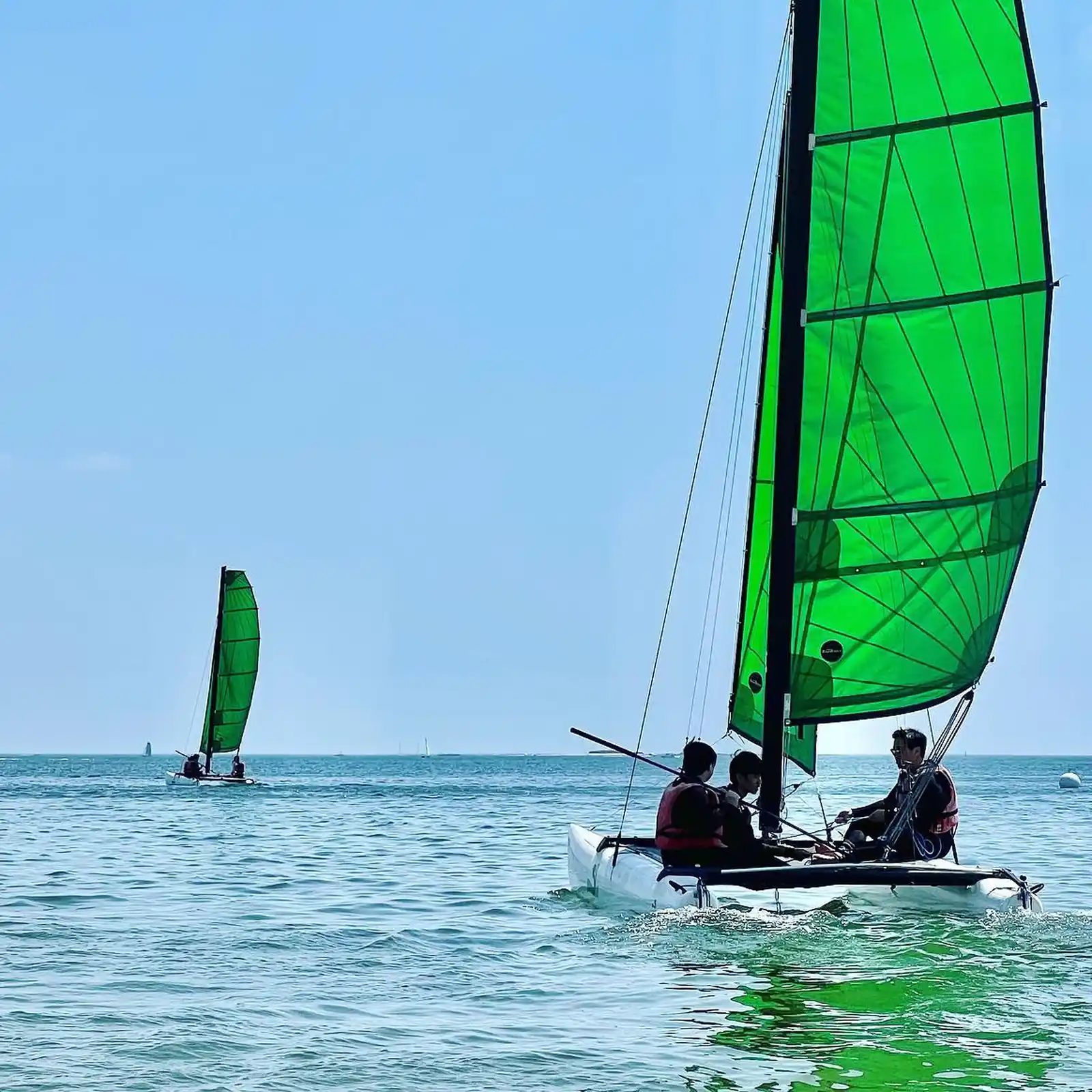 Session de catamaran en baie de La Baule